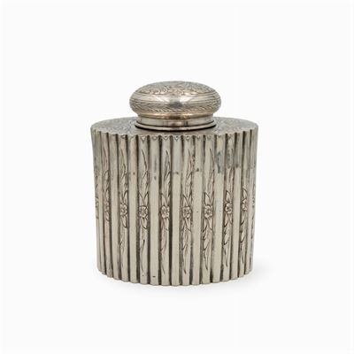 Scatola Porta The in Argento