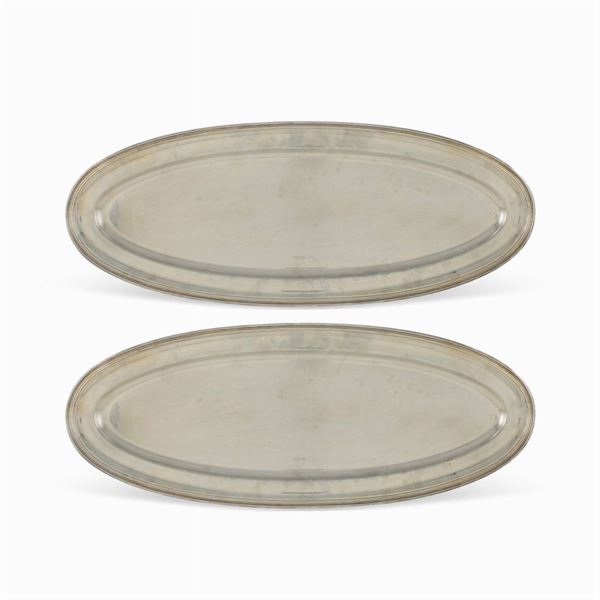 Sambonet, pair of serving trays