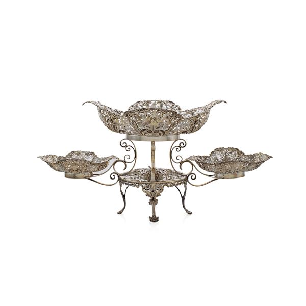 Silver Epergne  (Sheffield, 1902)  - Auction Fine Silver and the Art of the Table - Colasanti Casa d'Aste
