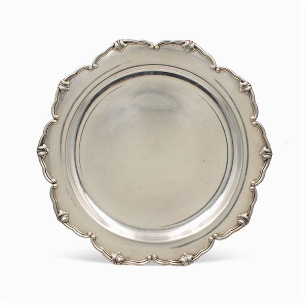 Circular silver tray  (Italy,)  - Auction Fine Silver and the Art of the Table - Colasanti Casa d'Aste