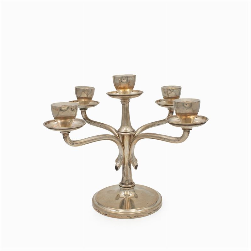 Candelabro in Argento a Cinque Luci