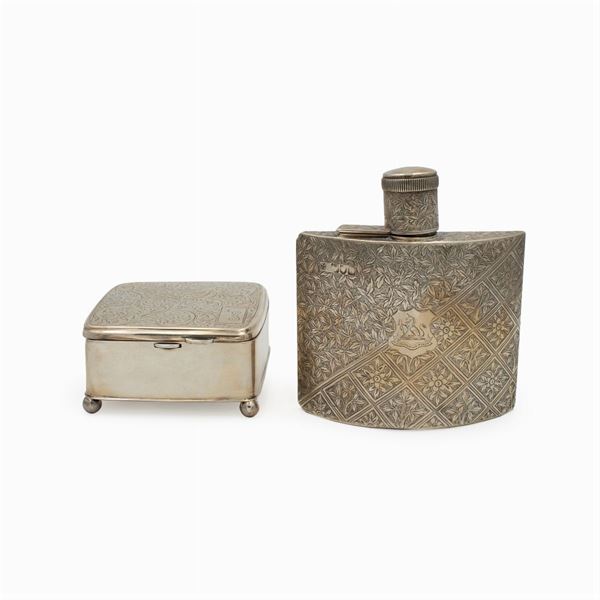 Group of silver objects (2)