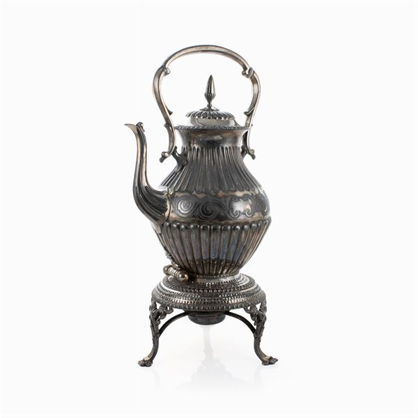 Samovar in metallo argentato