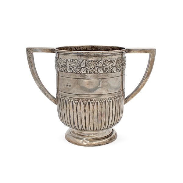 Two-handled silver cup