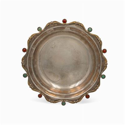 Centrotavola in Argento e Pietre Dure