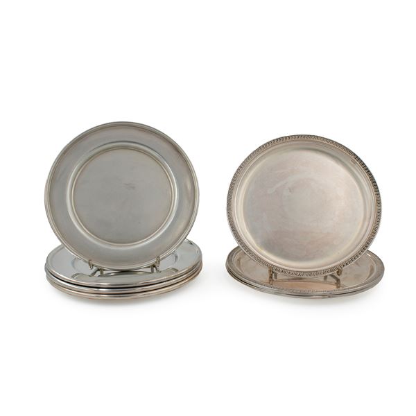 Group of silver saucers (7)  (Italy, 20th century)  - Auction Fine Silver and the Art of the Table - Colasanti Casa d'Aste