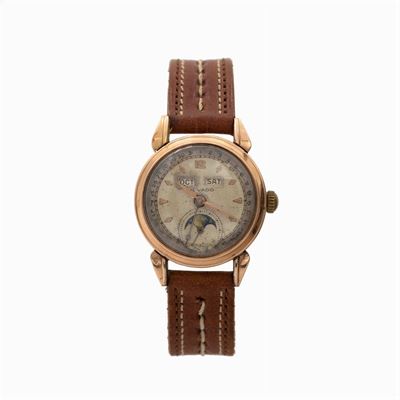 Movado Orologio Vintage da Polso in Oro e Acciaio