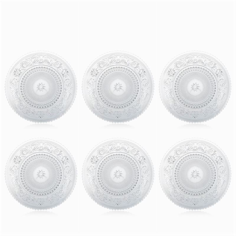 Baccarat, Set di Piatti da Dessert in Cristallo Molato (12)