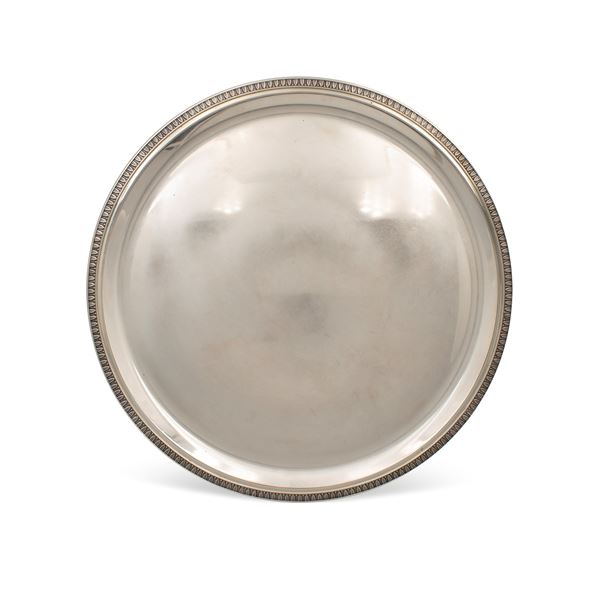 Circular silver plate  (Italy, 20th century)  - Auction Fine Silver and the Art of the Table - Colasanti Casa d'Aste