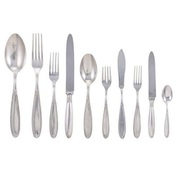 Silver cutlery set (106)  (Italy, 20th century)  - Auction Fine Silver and the Art of the Table - Colasanti Casa d'Aste