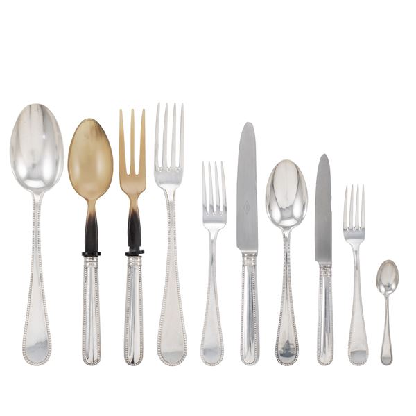 Silver cutlery service  (Italy, 20th century)  - Auction Fine Silver and the Art of the Table - Colasanti Casa d'Aste