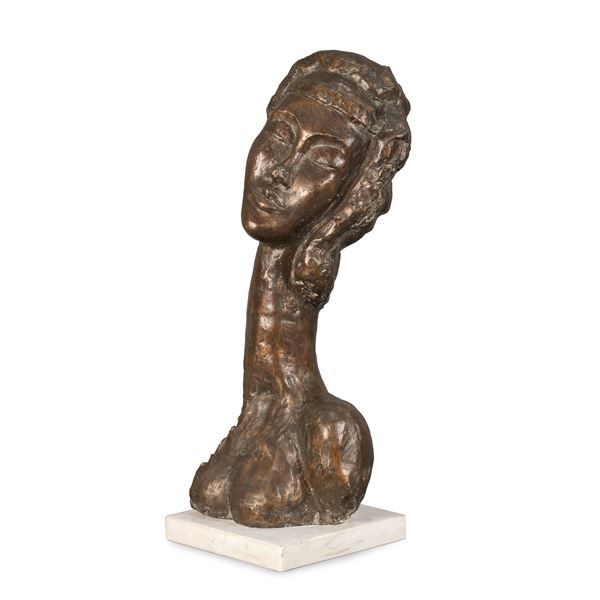 Burnished bronze sculpture  (20th century)  - Auction Timed Auction Web Only - Colasanti Casa d'Aste