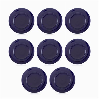Limoges, Conquet Jl, Set di Sottopiatti in Porcellana Blu Cobalto (8)
