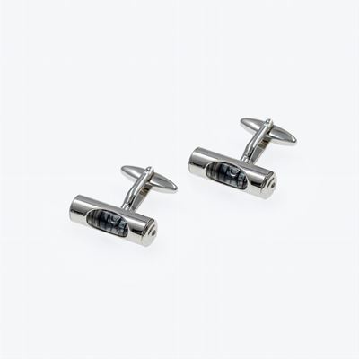 Gemelli in Argento e Cilindro con Acqua All'interno