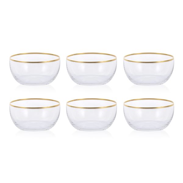 Set of 15 glass cups