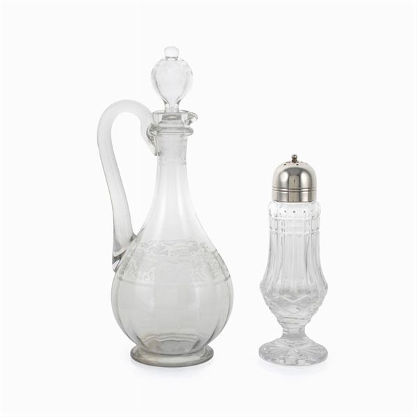 Group of cut crystal objects (2)