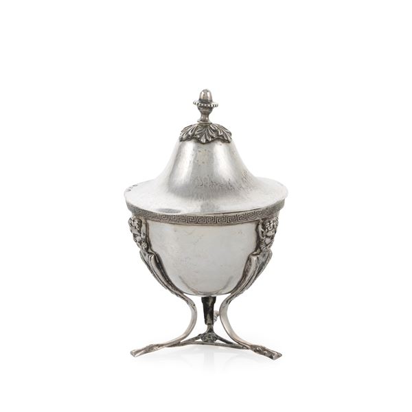 Silver sugar bowl  (Italy, 19th century)  - Auction Fine Silver and the Art of the Table - Colasanti Casa d'Aste