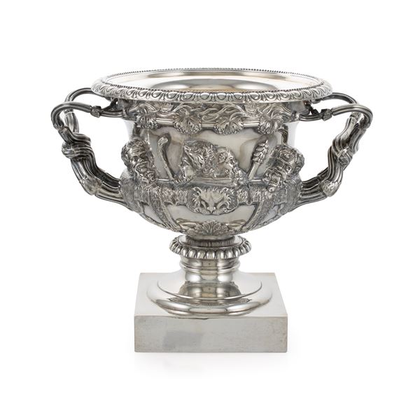 Warwick silver model vase
