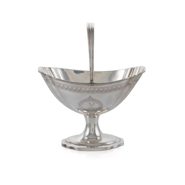 Silver basket with handle  (Dublin, 1844)  - Auction Fine Silver and the Art of the Table - Colasanti Casa d'Aste
