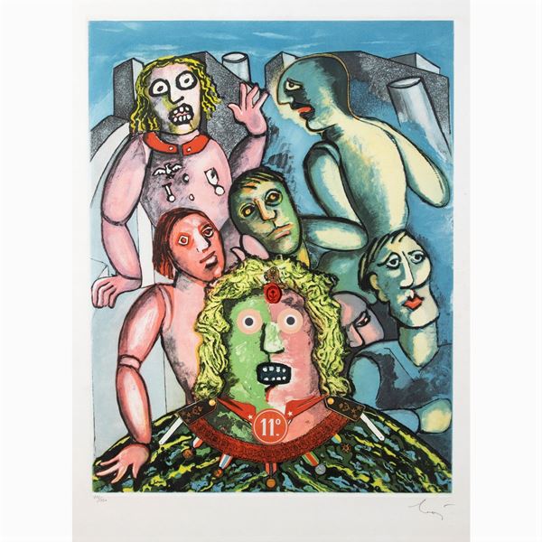 Enrico Baj  (Milano 1924 - Vergiate 2003)  - Asta Asta a Tempo Web Only - Colasanti Casa d'Aste