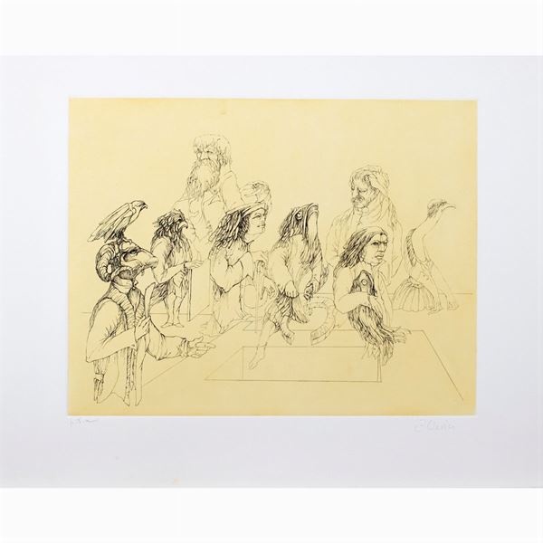 Fabrizio Clerici  (Milano 1913 - Roma 1993)  - Auction Timed Auction Web Only - Colasanti Casa d'Aste
