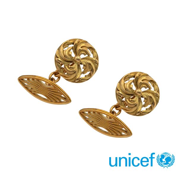 14kt yellow gold Liberty cufflinks  - Auction Jewels and Watches - Colasanti Casa d'Aste