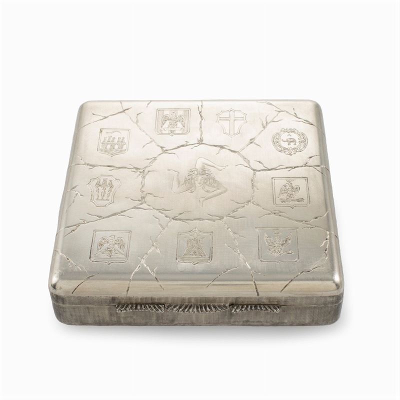 Mario Buccellati, Scatola Quadrata in Argento