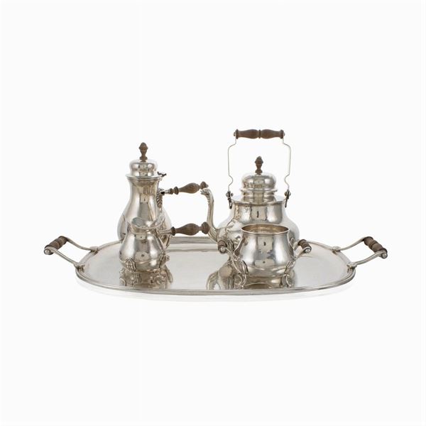 Silver tea and coffee service (5)