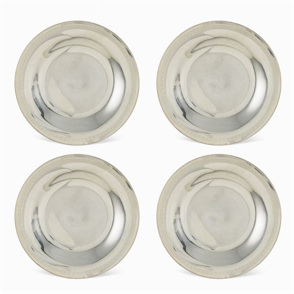 Silver under bottle set (4)