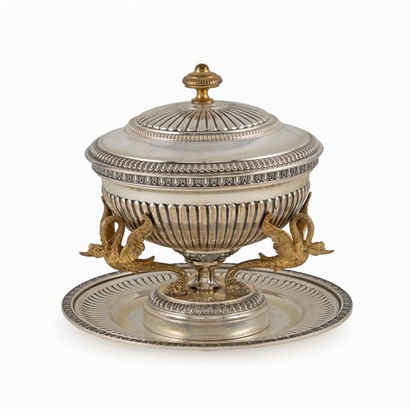 silver and gilded silver Centerpiece