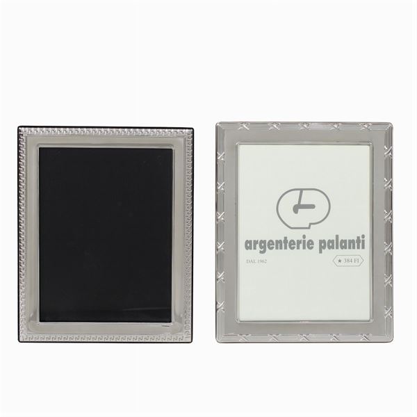 Two silver frames