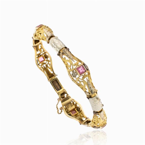 18kt two-color gold Liberty bracelet