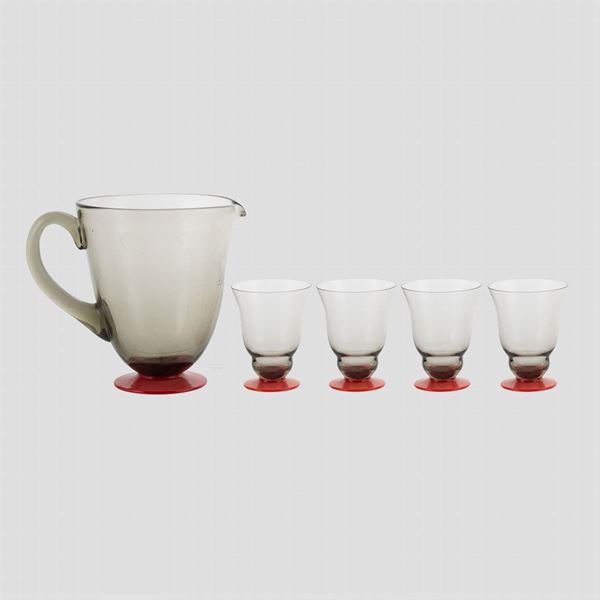 Napoleone Martinuzzi, attribuito (5)  (Murano, anni 30)  - Asta Design e Arti Decorative del 900 - Colasanti Casa d'Aste