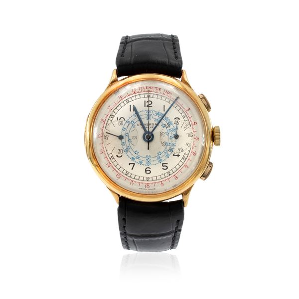 Universal orologio da polso cronografo bicompax vintage  (anno 1938 circa)  - Asta Gioielli Orologi | Fashion Vintage - Colasanti Casa d'Aste