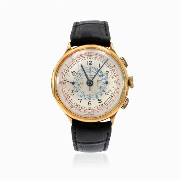 Universal vintage chronograph bicompax wristwatch