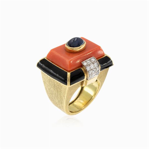 David Webb Tablet collection ring