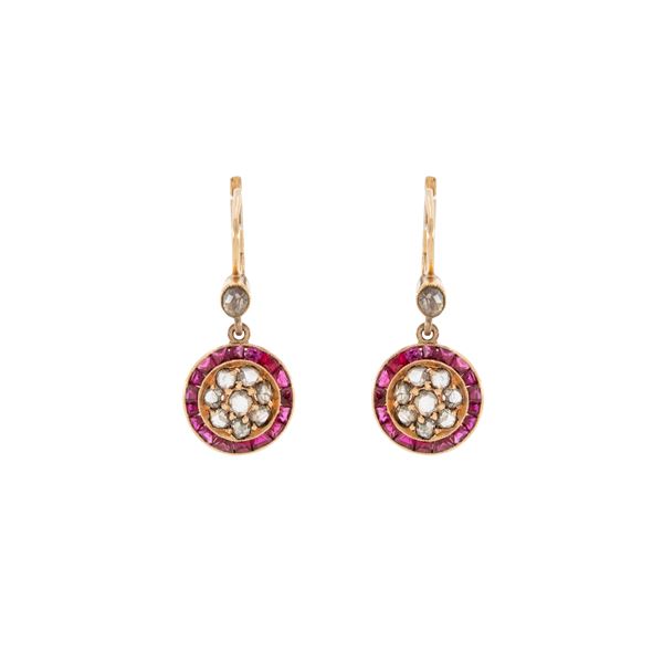 Antique 14kt yellow gold earrings