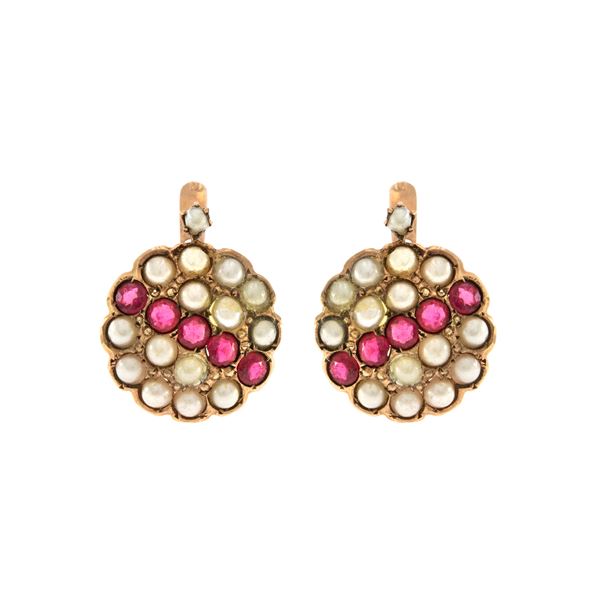 Antichi orecchini a monachina in oro rosa 9kt  - Asta Gioielli Orologi Fashion Vintage - Web Only - Colasanti Casa d'Aste