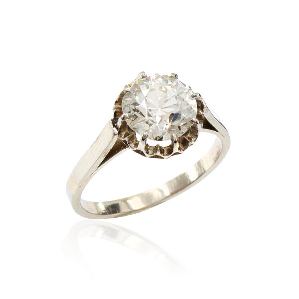 Solitaire ring with circa 1.76 ct diamond