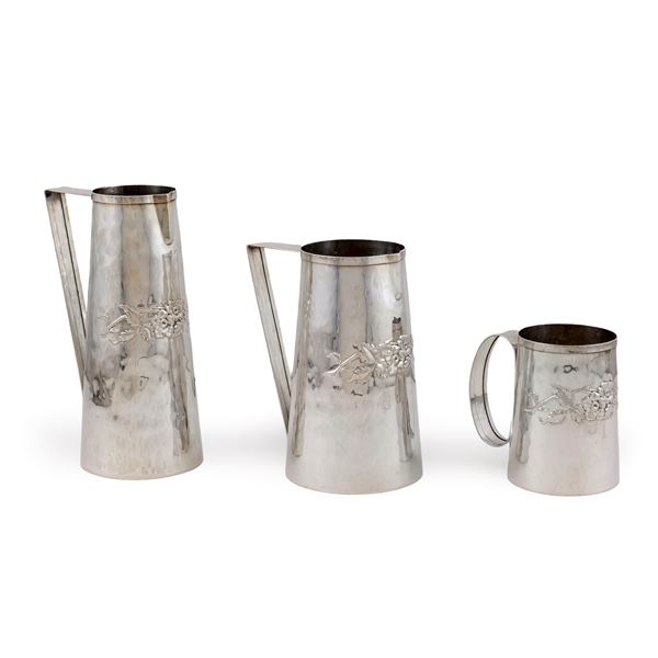 Group of silver objects (3)  (Italy, 20th century)  - Auction Fine Silver and the Art of the Table - Colasanti Casa d'Aste