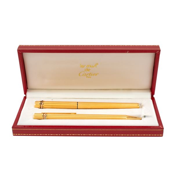Cartier Trilogy collection fountain pen and mechanical pencil
