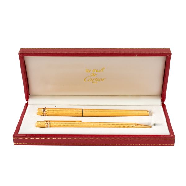 Cartier Trilogy collection fountain pen and mechanical pencil