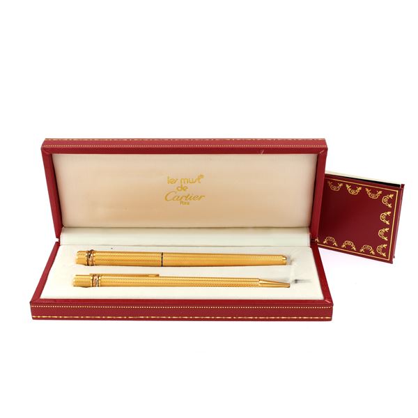 Cartier Trilogy collection fountain pen and mechanical pencil