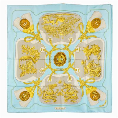 Hermes Foulard Vintage Collezione Tsubas