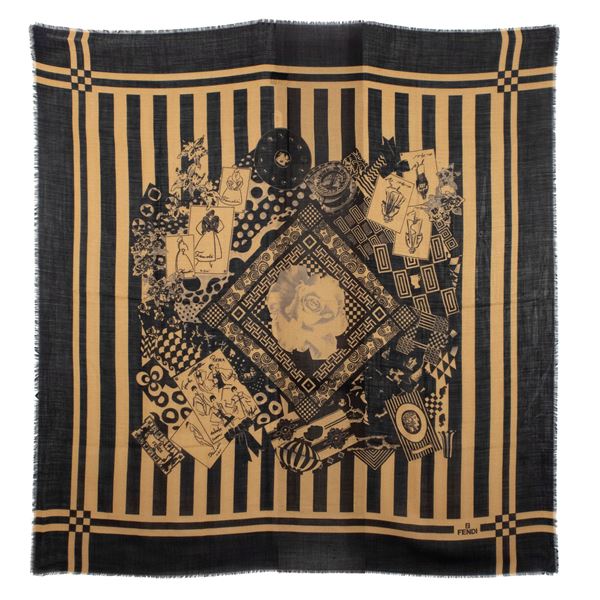 Fendi vintage shawl