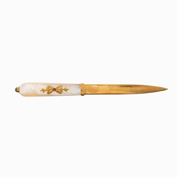 18kt yellow gold letter opener