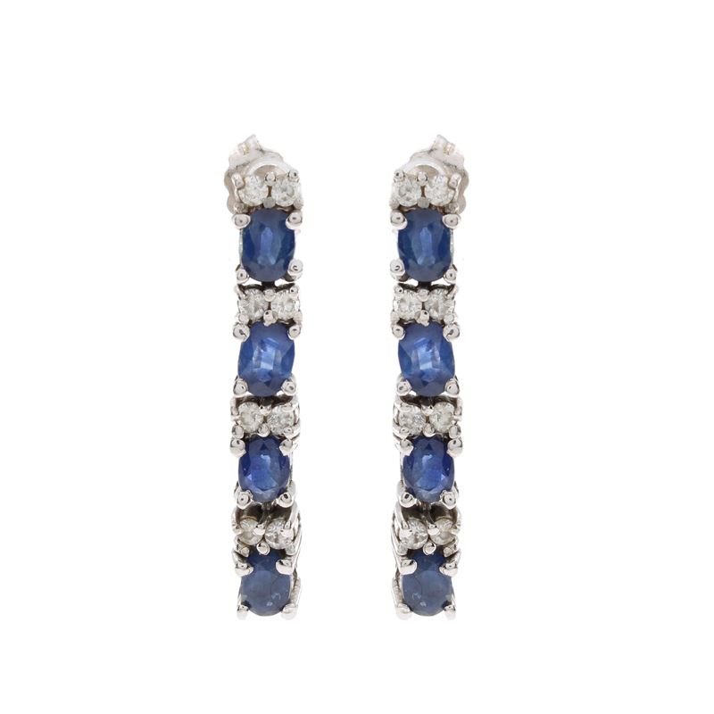 Orecchini Pendenti in Oro Bianco 18kt