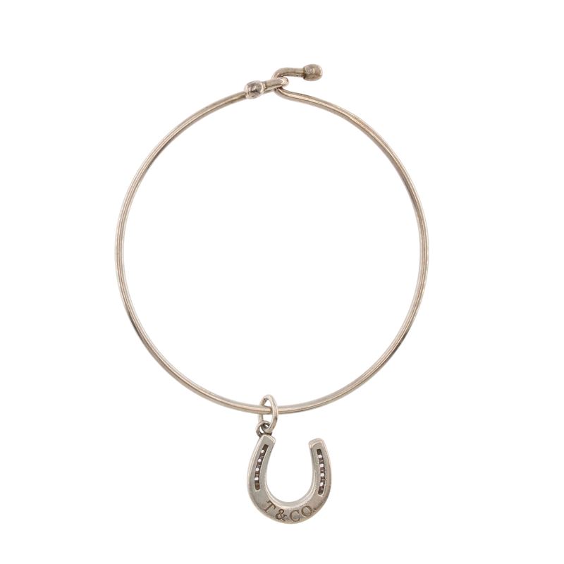 Tiffany & Co. Bracciale in Argento con Pendente a Ferro di Cavallo