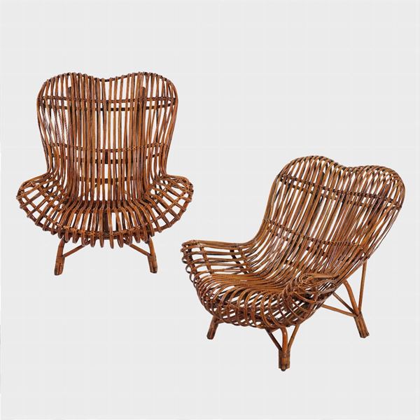 Franco Albini, prod. Bonacina (2)  (Italy, 1951)  - Auction Design and 20th Century Decorative Arts - Colasanti Casa d'Aste