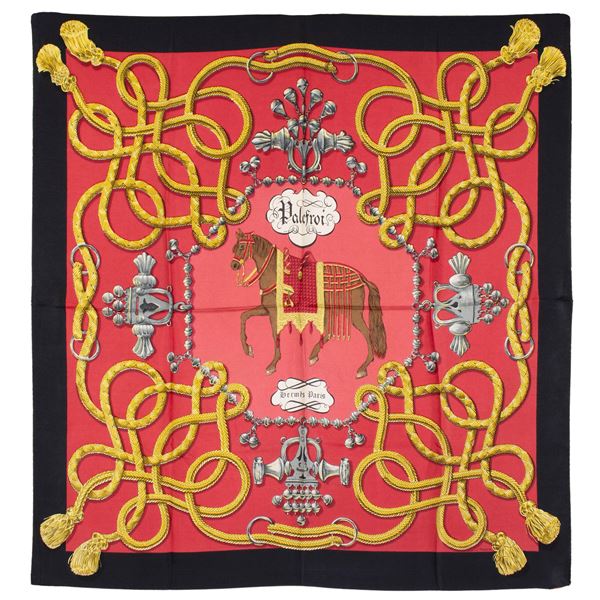 Hermes Palefrois collection vintage scarf